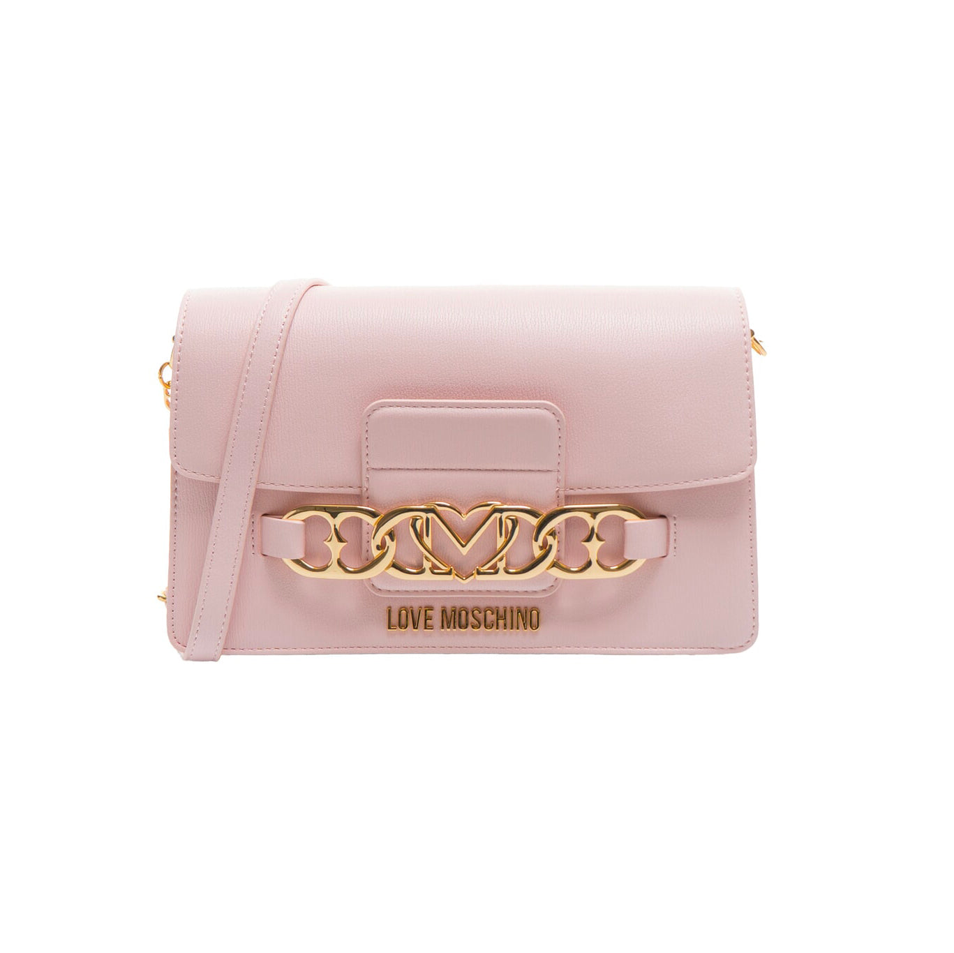 Borsa a Spalla Love Moschino con Dettaglio Catena Decorativa Borse Rosa - vista 8